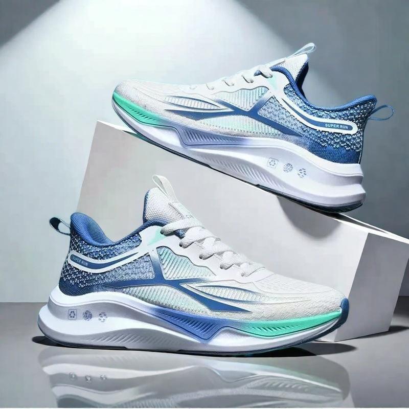 Spring and summer sports shoes men's shock absorption lightweight large size high school entrance examination racing shoes learn mesh breathable yo