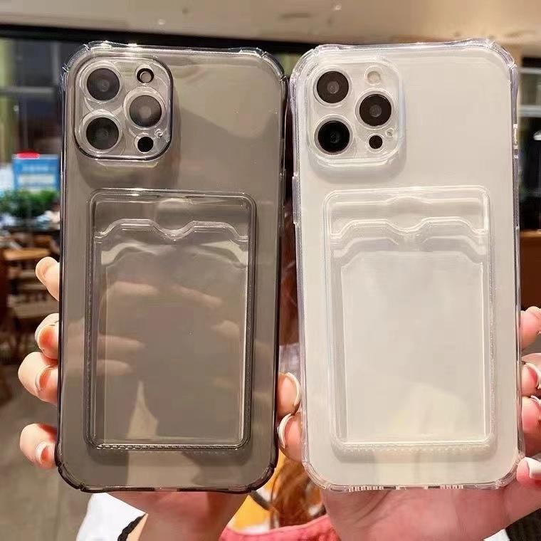 Four Corner Anti fall Card Phone Case Suitable for IPhone16promax Transparent Simple Protective Case Apple 15 Advanced