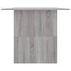 Dining Table Gray Sonoma 180 x 90 x 76 cm Engineered Wood