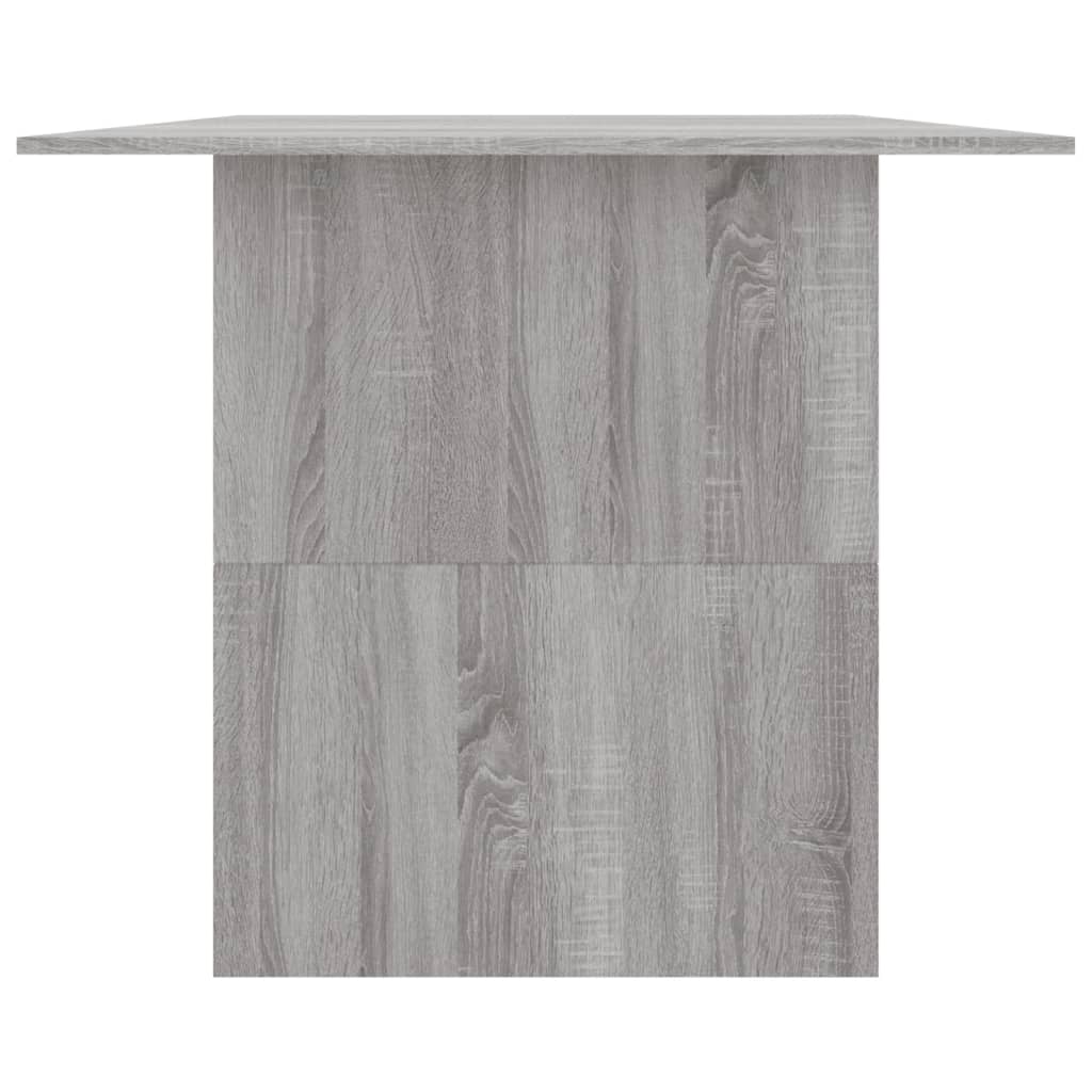 Dining Table Gray Sonoma 180 x 90 x 76 cm Engineered Wood
