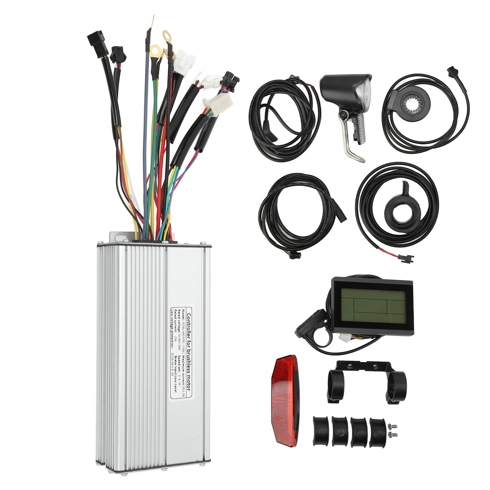 

Electric Bike Conversion Kit LCD3 Meter 30A Sine Waving Control System for 48V 1000W Motor