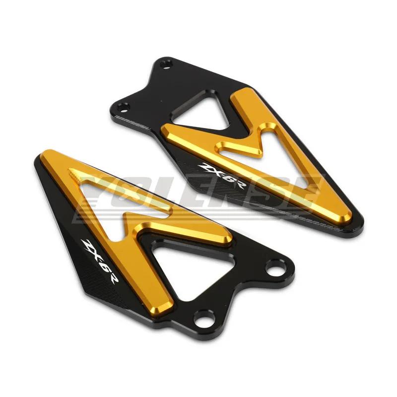 For ZX-6R ZX6R 2019 2020 2021 2022 2023 2024 2025 Motorcycle Footrest Heel Guard Cove Rearsets Foot Rest Peg Protector