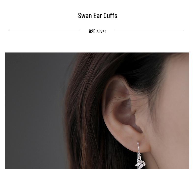 S925 Sterling Silver Swan Tassel Earrings - 2026 Korean Style: Long, Versatile, Fashionable for Women