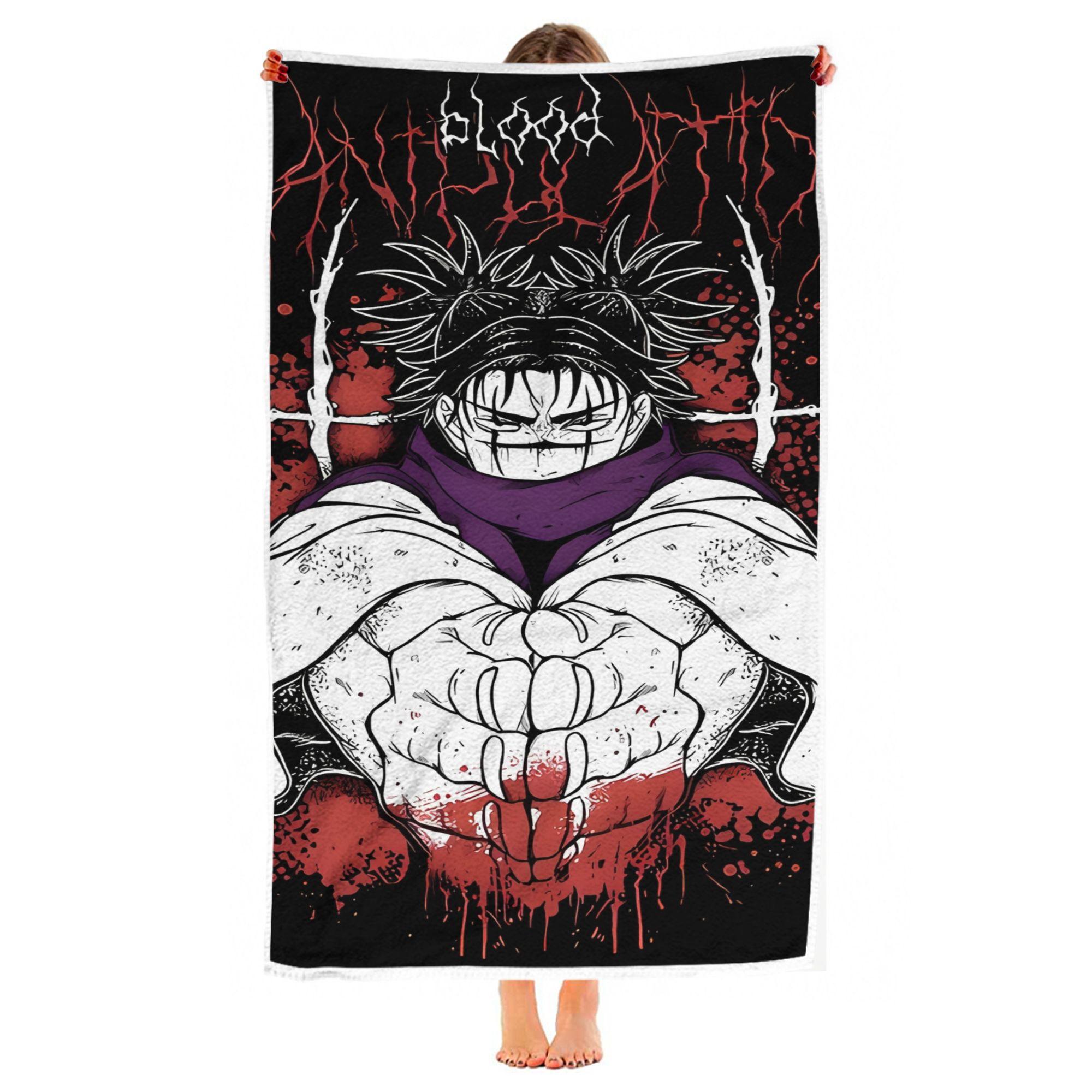 Textilien Jujutsu Kaisen Choso Beach Towel Microfiber Soft Quick Dry Gym Sports Towel Anime Bath Towel Bathroom Swimming Outdoor