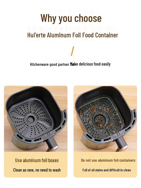 Shixun Thickened Golden Aluminum Foil Rectangular Food Container
