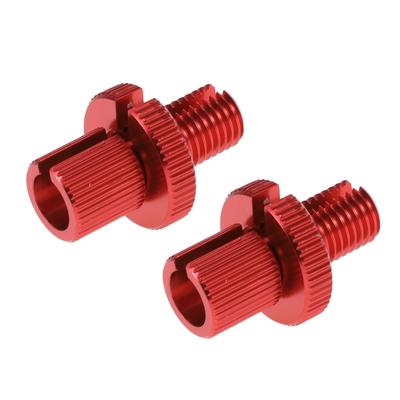 A ABSOPRO Motorcycle Brake Lever Ballet Adjuster Screw M10 Motorcycle Brake Adjustment Screw Red 2pcs