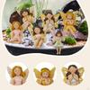 6x Fairy Garden Accessories Mini Decorations Decorative Ornaments Angel Statue Miniature