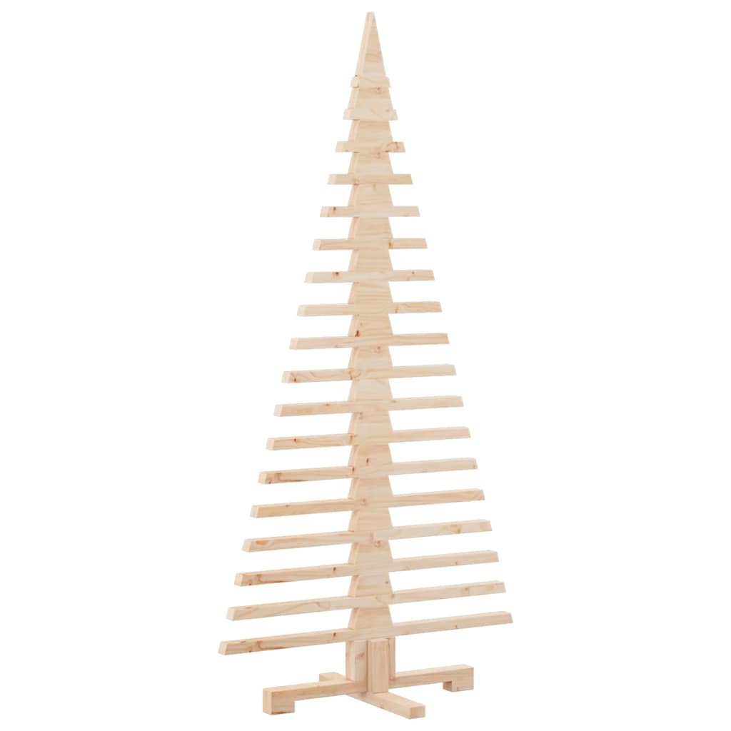 Vidaxl Drewniana Choinka Do Udekorowania, 150 Cm, Lite Drewno Sosnowe