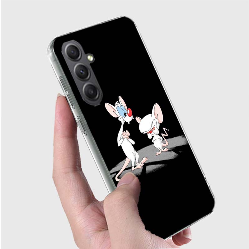 Pinky Anime and the Brain Case For Phone Samsung Galaxy A12 A22 A32 A52 A52S A13 A23 A33 A53 A14 A24 A34 A54 5G A73 A42 A9 A8 A7