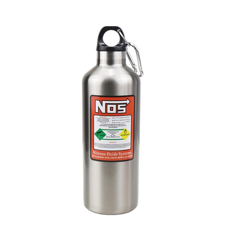 NOS Lachgas-Isolierkessel, 500 ml - Motorrad- und Mountainbike-Zubehör silber
