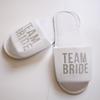 Fashion Wholesale Bride Shower Bride Wedding Decoration Bridesmaid Hen Party Spa Soft Slippers Ladies Bachelorette Party Supplies Gift
