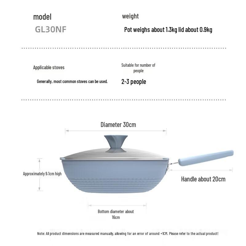 Chui Da Huang 30cm Non-stick Stir-fry Wok