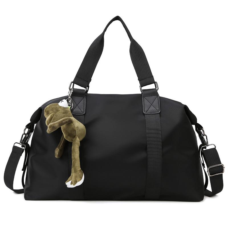 

Сумка для деловых поездок на короткие расстояния, место для хранения вещей, дорожная сумка для багажа, сумка для покупок, занятий йогой и фитнесом 46*16*30cm чёрный