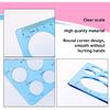4 Pcs Circle Template for Drawing Circle Stencils Drafting Tools Set Stencil Maker Rulers,Digital Measuring Templates Rulers for Office,