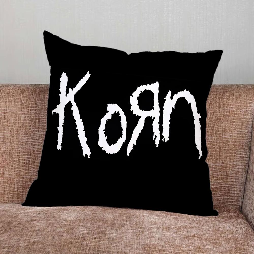 K-Korn Рок-группа Наволочка Для Дома Спальни Автомобиля Офиса Декора Гостиной Подушка-Подушка на Диван Подходящая 16x16Inch