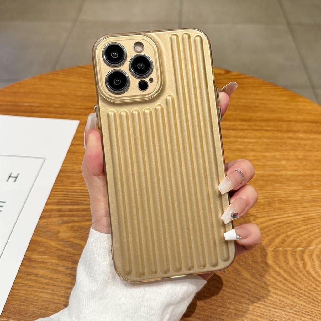 Simple Vertical Pattern Light Column Mobile Phone Case, Anti-fall Mobile Phone Case, Four-corner Airbag Hanging Chain Mobile Phone Case