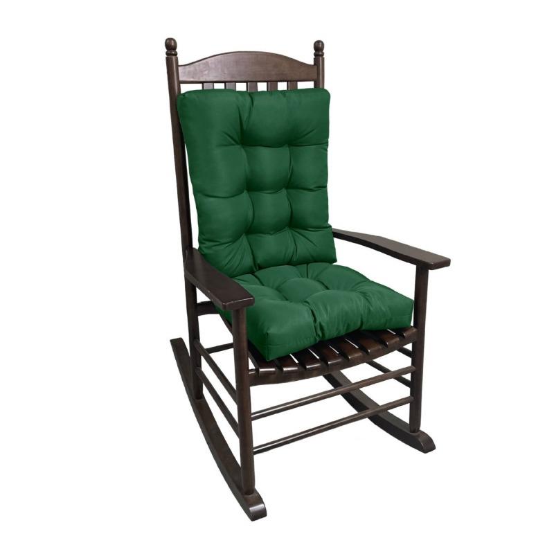 

Quilted Thick Pearl Cotton Filled Outdoor Rocking Chair Cushion Harmless Suede Fabric Garden Chair Seat Pad Soft with Ties 43x43-53x43cm