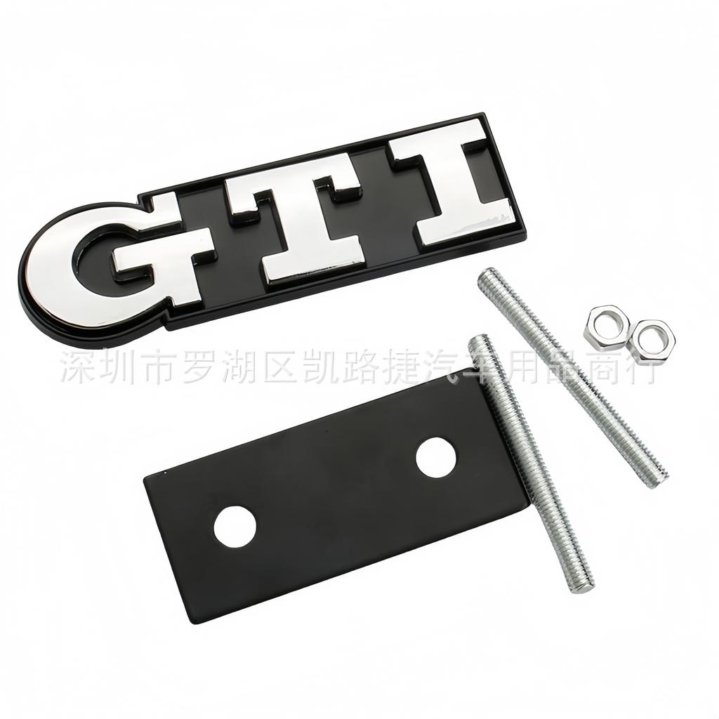 BANH9 For VOLKSWAGEN VW GTI Stand Out On the Road: 3D Badge Sticker Set for Golf 2-7 GTI MK2-MK7 Metal Body Side Fender - 2 Pcs