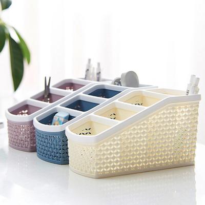 Aufbewahrungsbox, hohl, rutschfest, PP, mehrere Gitter, Stift, Schreibwaren, Kosmetik, Organizer, Klassenzimmer-Dinge