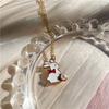 Cute Bowknot Rabbit Enamel Pendant Necklace Fashion Lovely Bunny Charms Choker Jewelry Birthday Gift For Women Girls