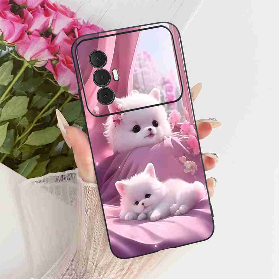 For Tecno Spark 8 Pro KG8 Casing Lovely Cartoon Protection Phone Case For Tecno Spark 8 Spark8 KG6 Soft TPU Silicon Cover