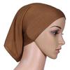 Headscarf Cap Delicate Adjustable Mercerized Cotton Solid Color Head Wrap for Daily Wear