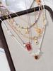 5 PZ Ciondolo Stella Marina Bohemien Perline di Ghiaia Irregolari Catena Clavicola Collana da Donna Accessori Gioielli per le Feste