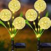 Solar Lights Garden Patio Decorative Lights Lawn Lights Garden Dandelion Small Night Light Landscape Ground Insert Color Light