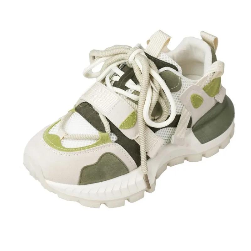 Fashion 2024 New Sneakers Platform Flat Shoes Woman Shoes Fashion Casual Ladies Chunky Sneakers Women Jogging Shoes Zapatos
