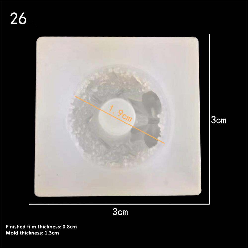 3D Cookie Cake Tray Silicone Mold Resin Drop Silicone Mold for DIY Party Dessert Muffin Biscuit Embossing Mould Box Christmas