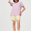 Li Ning X Disney Collaboration Crazy Animal Series Cartoon Pattern Round Neck Short Sleeve T-Shirt Women Tops Soft-Pink AHST272-2