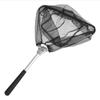 Aluminum Alloy Triangular Foldable Short Handle Fishing Net For Fly Fishing And Stream Use