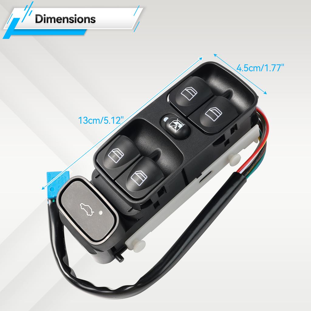 Power Control Window Glass Switch Regulator Button For Mercedes C CLASS W203 C180 C200 C220 A2038200110 2038210679 A2038210679