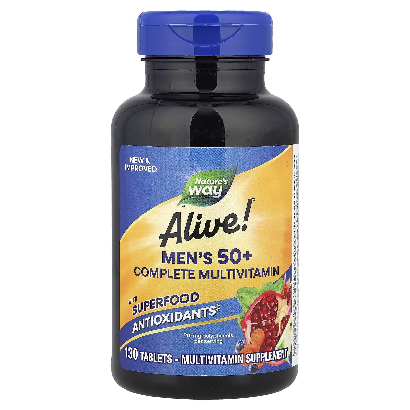 

Nature S Way, Alive!® Complete Multivitamin for Men 50+, 130 Tablets