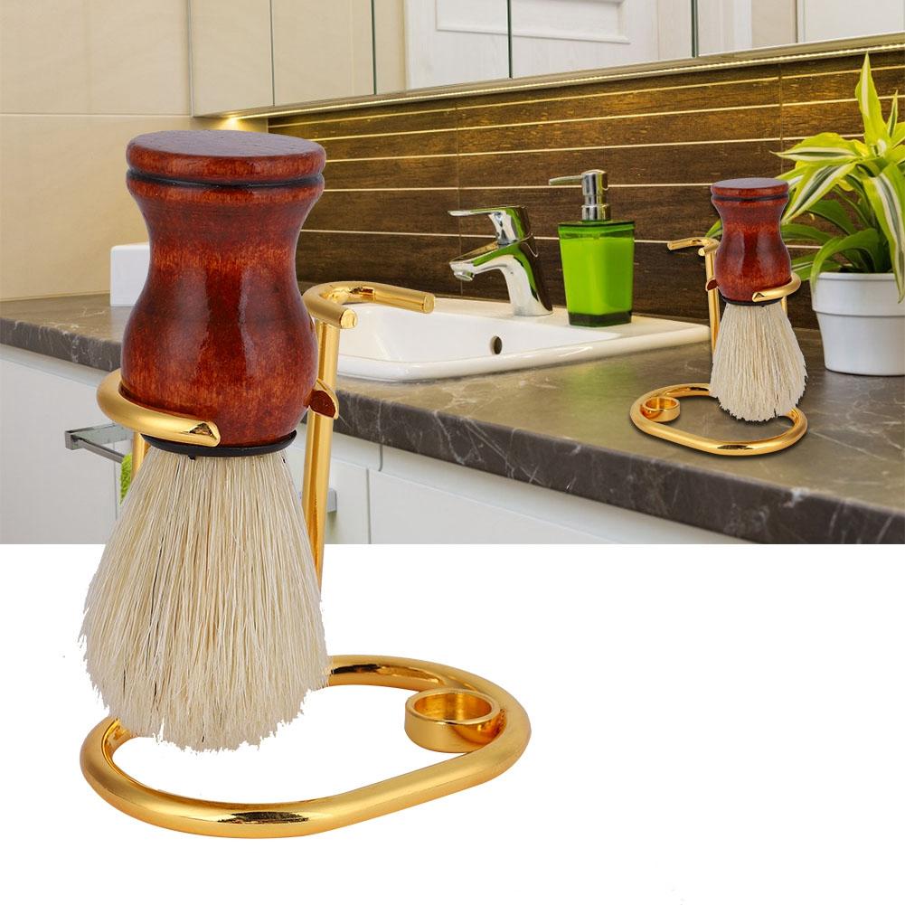 Men's Shaving Tool Holder Stand Brd Brush Rack Bracket (Gold)