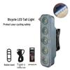 USB Rechargeable Bicycle LED Tail Light: High Brightness, Multi-Mode, Anti-Slip, Wear-Resistant, Portable Night Riding Warning Light.