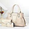New Fashion Glossy Patent Leather Women Tote Bag 3 Pieces Set Versatile Single Shoulder Crossbody Daily Handbag
