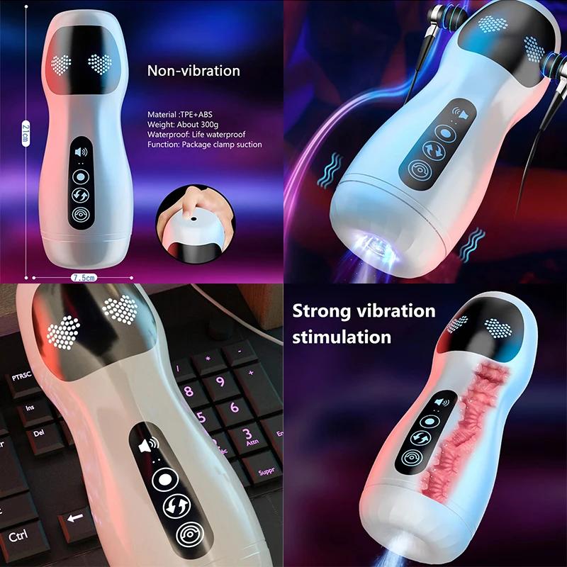 Womans Male Masturbator Tools Vibrator Mens Sext Toys Pussy Silicone Vaginass For Men Rod Pusssy Toy Bullets Toysvagine Lgbt