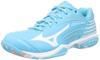 Badminton Shoes Wave Claw 2 FIT Cm 2E Turquoise/White/Orange 25.5