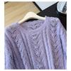2026 Autunno Inverno Nuovo Maglione da Donna Pullover Lavorato a Maglia Top da Donna Manica Lunga Camicia alla Moda Ampio Casual Sottile