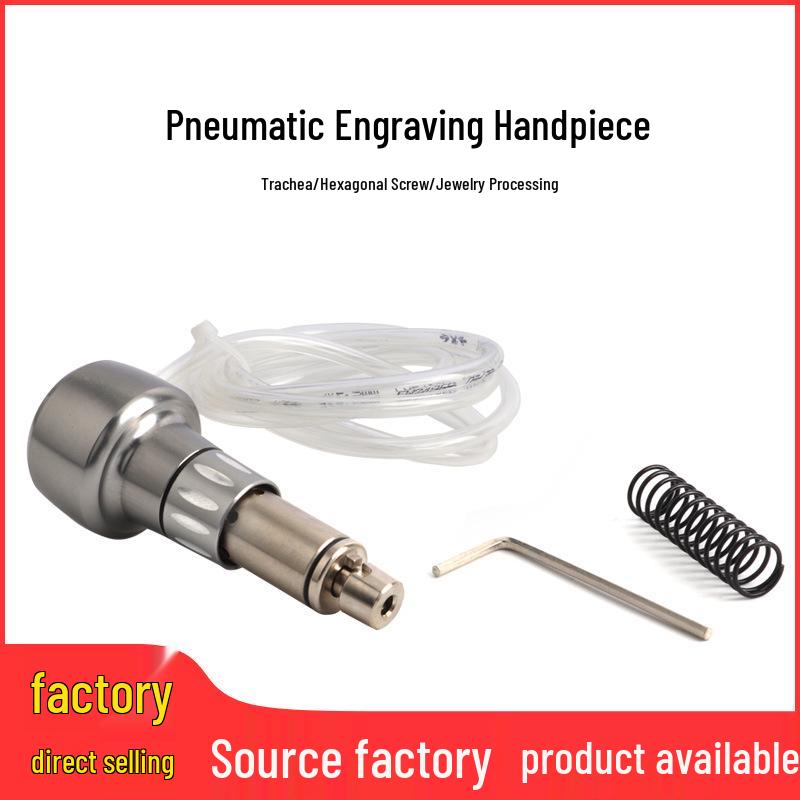 Handheld Pneumatic Engraving Machine for Jewelry Beading & Inlay, with Accessories & Engraving Knives.