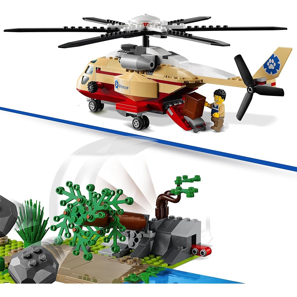 LEGO City Animal Rescue 60302 Toy Building Blocks Vehicle for Kids 6 Years and Up