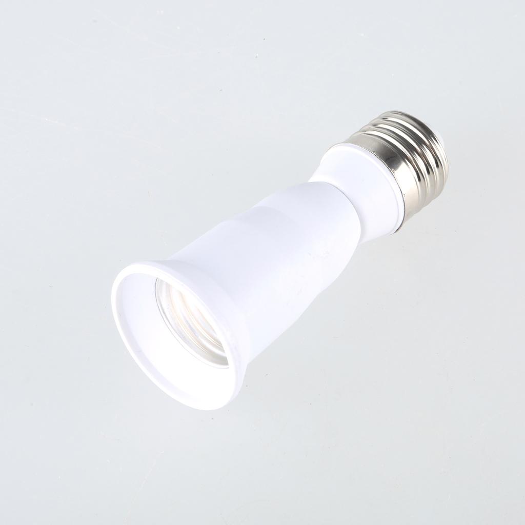 E27 Extended Lamp Holder E27 to E27 Screw Base Light Bulb Socket Extension Adapter Flame Retardant PBT 10cm Length