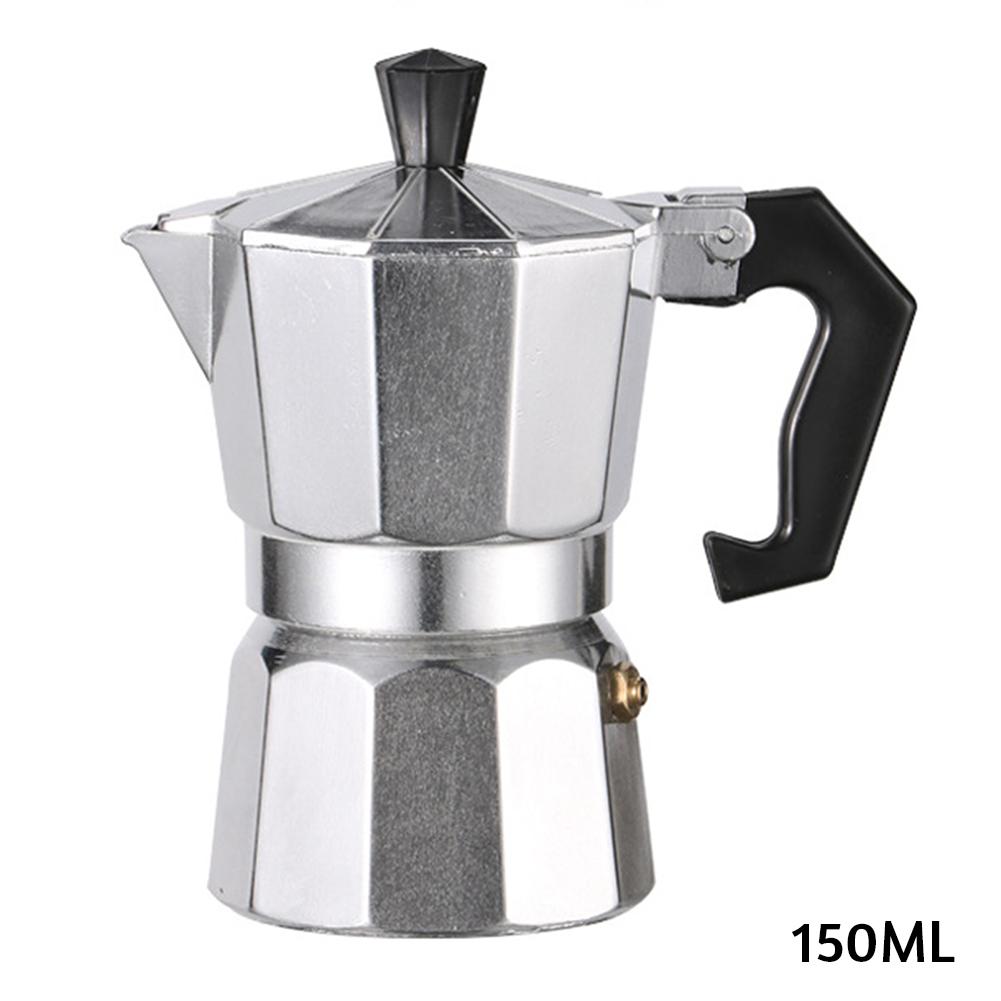 Oale de cafea din aluminiu/oțel inoxidabil, plită de cafea espressor, ceainic de cafea Moka multifuncțional pentru acasă, în aer liber, birou