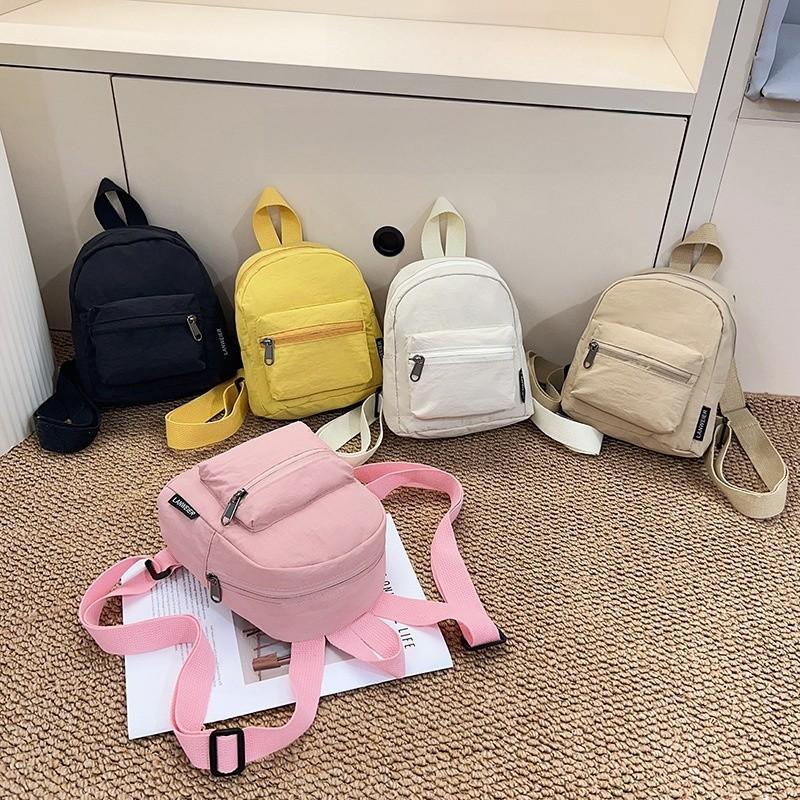 Minimalist Women Casual Small Backpack With Fabric For Daily Use