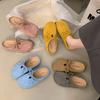 Retro and versatile 2025 autumn new bow one-pedal soft-soled half-slippers flat-bottomed Boken bag head slippers women