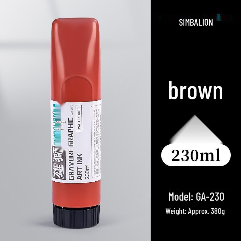 Lion Large Water-Based Printmaking Ink Set for Colorful Student Woodcut & Art Printing