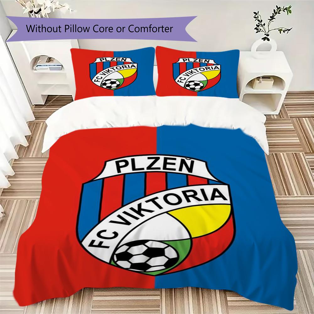 Viktoria Plzen Pattern Bedding uilt Set uilt Cover Pillowcase Home Decoration Birthday Gift (1 * duvet cover + 2 * pillowcase without core)