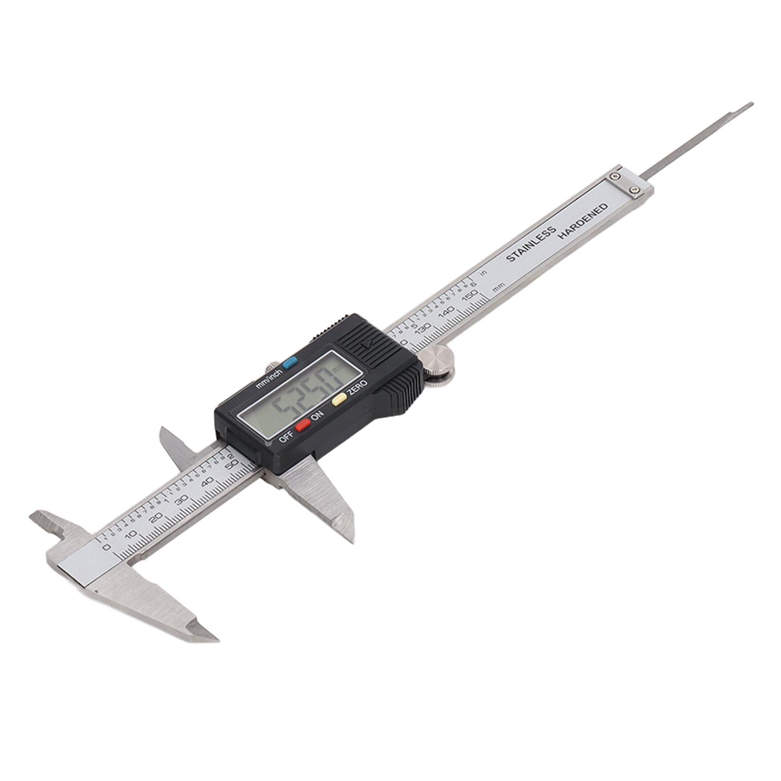 

Цифровой штангенциркуль электронный измерительный инструмент с нониусом из нержавеющей стали ЖК-экран дюймовый метрический высокий