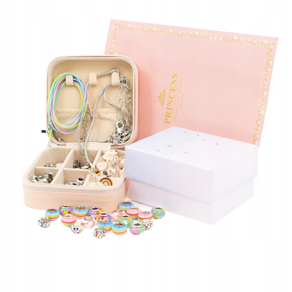 Diy Jewelry Making Kit Beads Pendants Gift Box